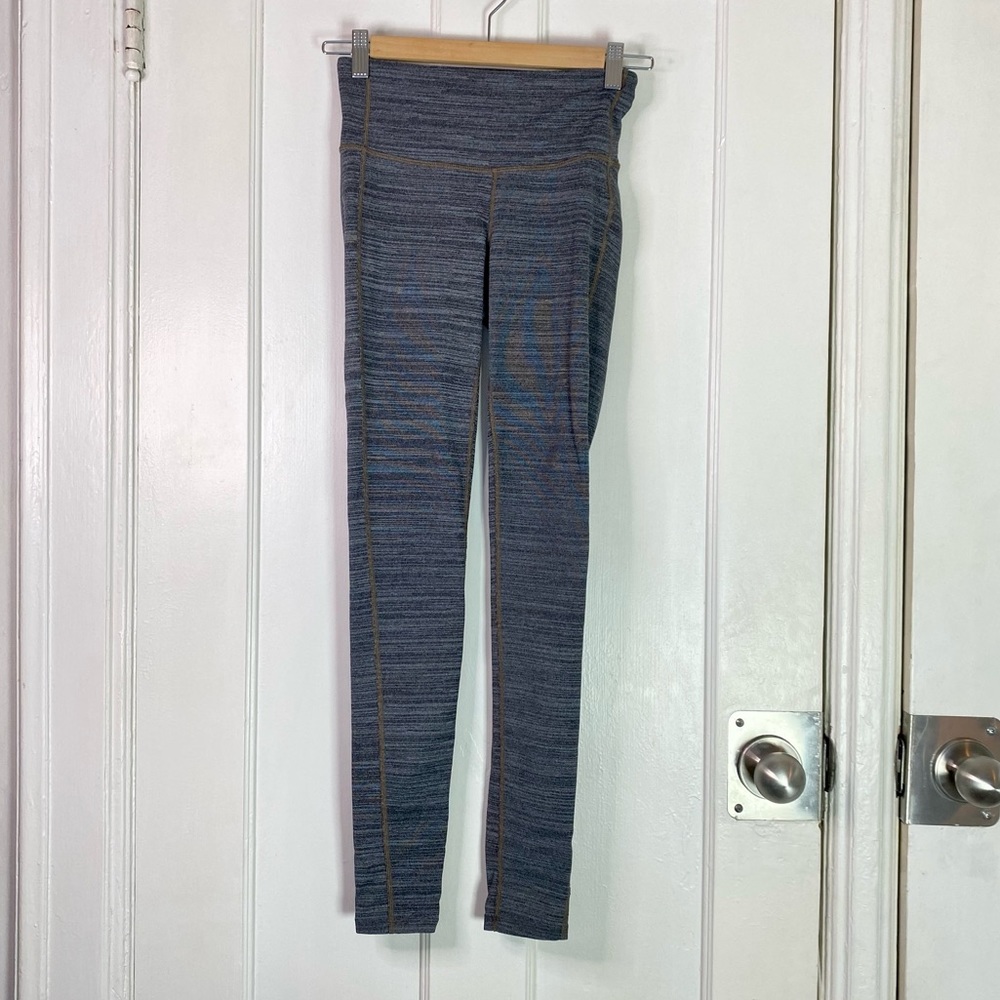 Athleta Grey High Waist Legging Jacquard Print Size XXS